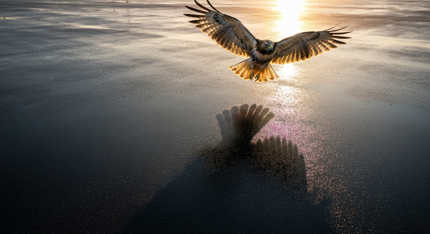 Why We Cannot See the Shadow of a Flying Bird: Explained