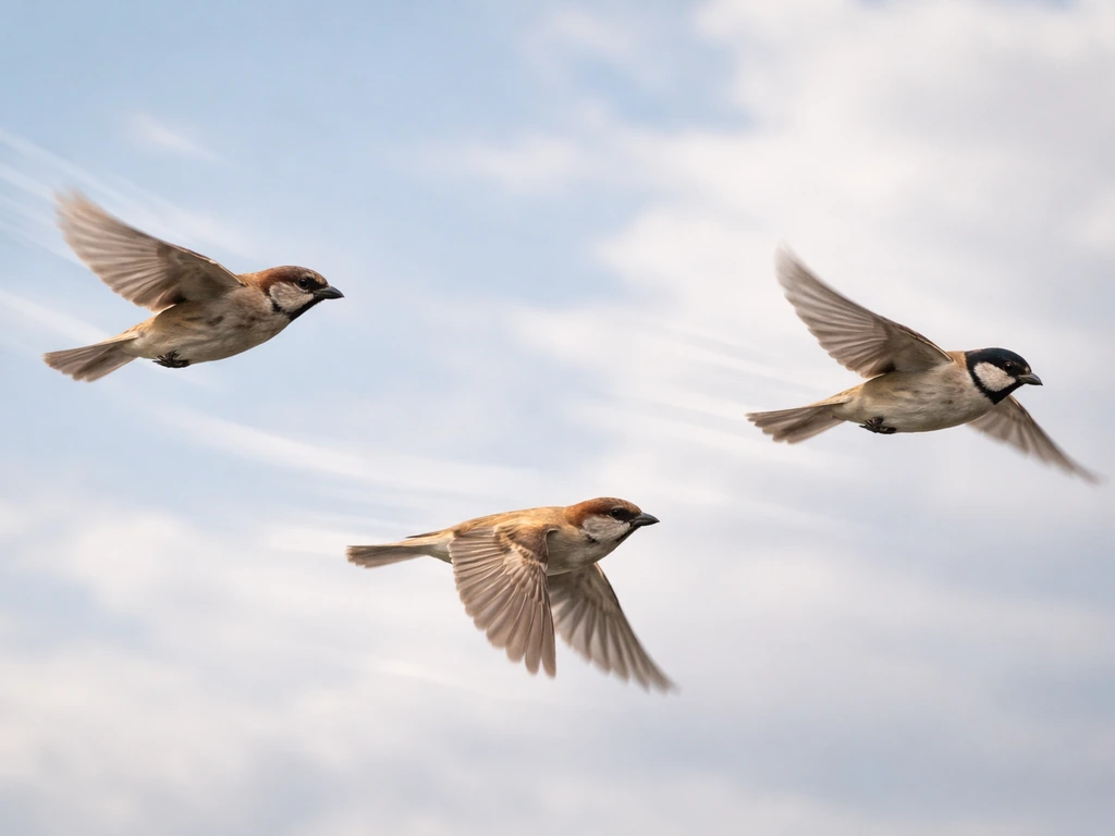 bird is flying in the sky