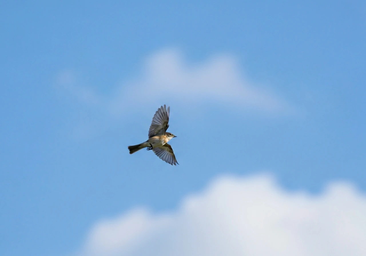 A Bird Is Flying in the Sky: Is It Correct English?